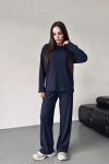 3035 Женский костюм брюки (Темно-синий) - А-Дина-трикотаж