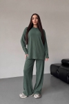 3036 Женский костюм брюки (Хаки) - А-Дина-трикотаж