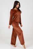454 Пижама женская брюки (Коричневый) (Фото 2)