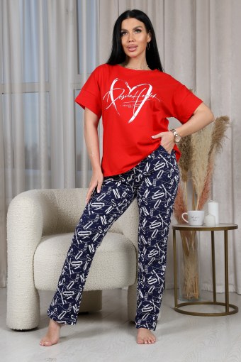 733 ЖЕНСКИЙ КОСТЮМ (брюки) (Темно-синий) (Фото 2)